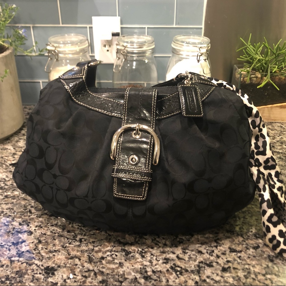 Coach Soho Lynn Signature Hobo Bag